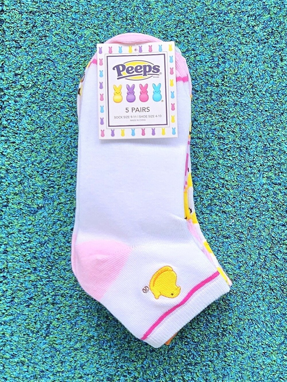 Peeps Crew Socks - 5 Pairs - Multi-color
